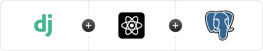 Django + React.js + PostgreSQL